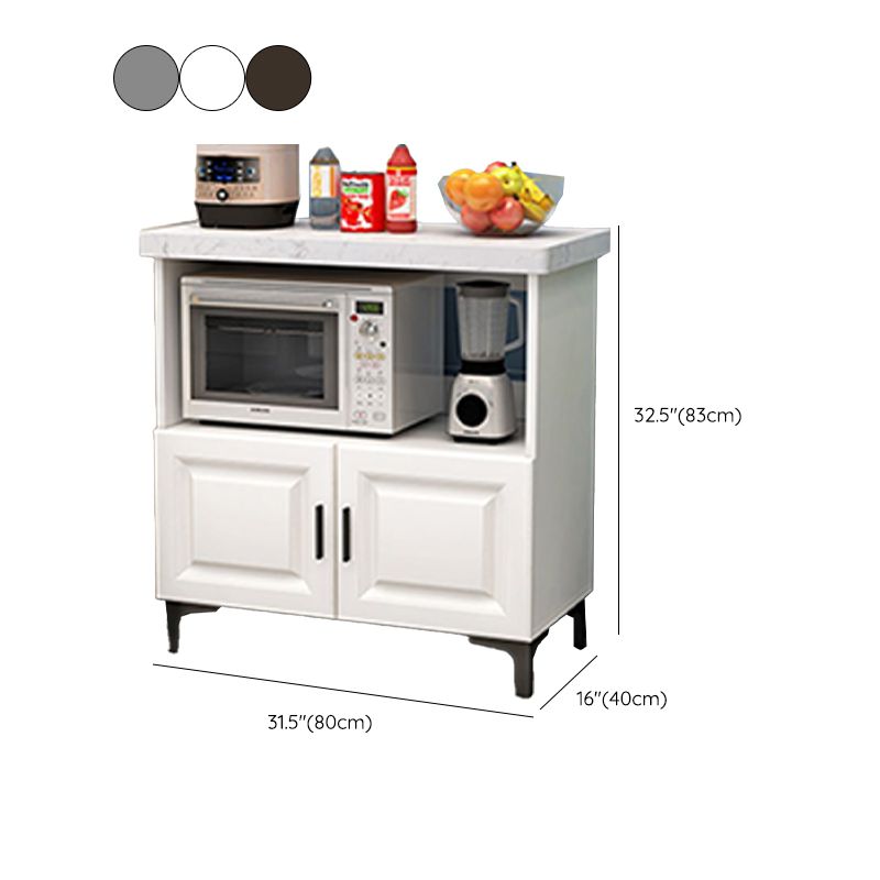 Modern Style Kitchen Island Table Double Sided Cabinet Kitchen Island