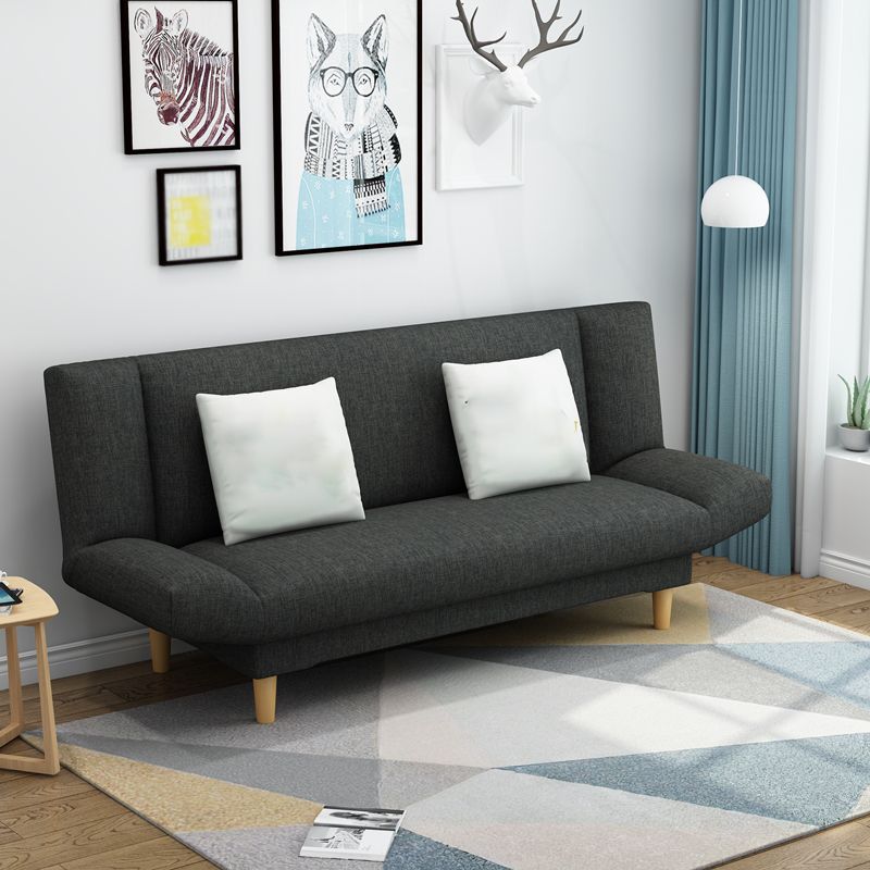 Leinen modernes Sofa 22 "W Cabrio -Sofa armlosen engen Rückensofa