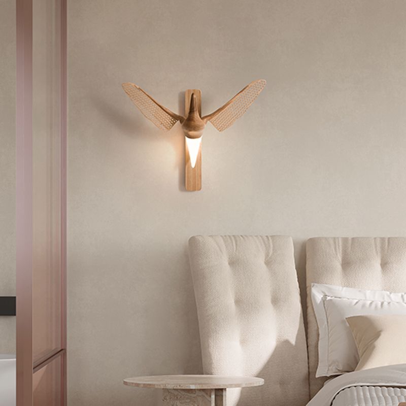 Lámpara de pared en forma de gaviota de estilo diseñador 1 Luz de la sala de estar de la sala de estar Luz montada en la pared