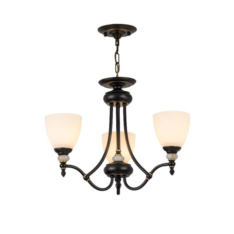 3/6/8 LUMILES CHANDELIER LUMIÈRE SPUTNIK VERRE BLANC Classic Classic Dining Room plafond Plafond avec tasse en forme
