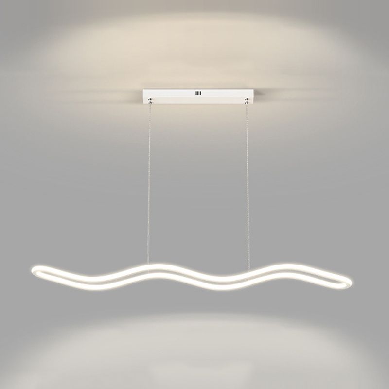 Linear Island Lights Contemporary Metal 1 Light Pendant Light Kit