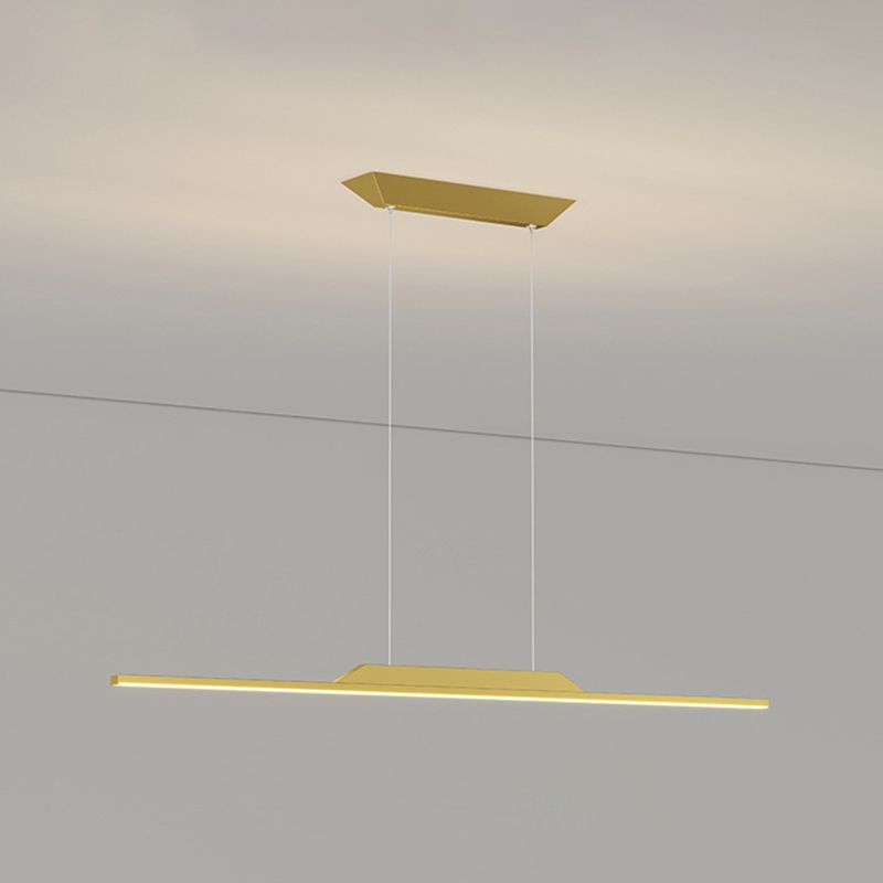 Linear Island Lighting Modern Kitchen Island Lighting Metal 1 Light Island Chandelier