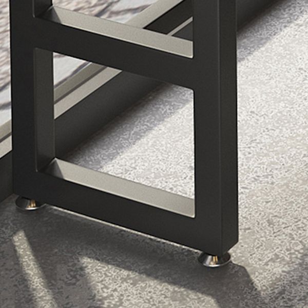 Industrial Style Pub Table Bar Height Solid Wood Rectangle Bar Table for Indoor