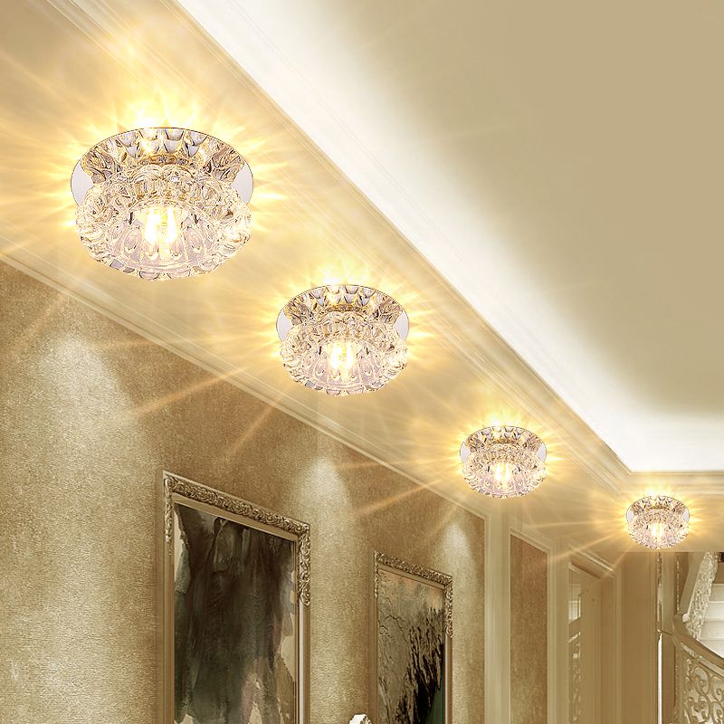 Flower Corridor Inbouwlamp Helder Kristal Minimalistisch LED-plafondinbouwlicht