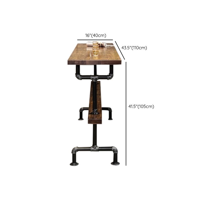 1/3/4/7 Pieces Bar Stool and Table Set Solid Wood Pub Table Set