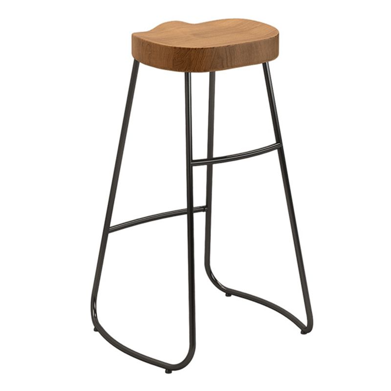 Wood Dining Stool Contemporary Bar Stools in Black and Brown