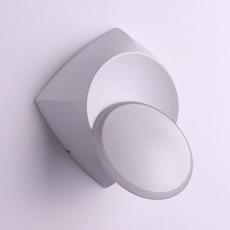 Geometric Shape Metal Wall Light Modern Style 1 Light Wall Light Sconce