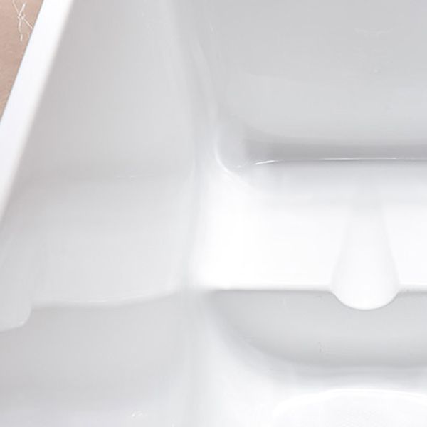 Stand Alone Antique Finish Bathtub Rectangular Soaking Modern Bath Tub