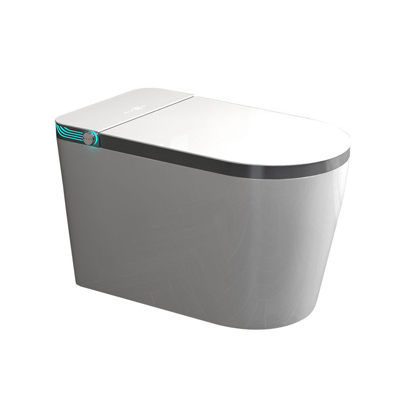 Modern Floor Mount Flush Toilet Siphon Jet Toilet Bowl with Slow Close Seat for Washroom
