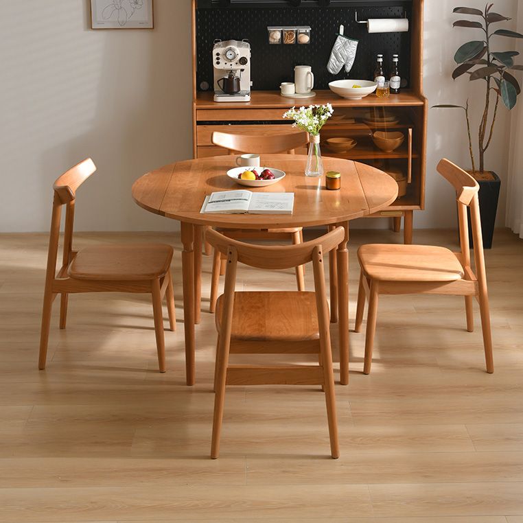 Modern Dining Chairs Set 1/2/5 Pcs Solid Wood Folding Dining Table