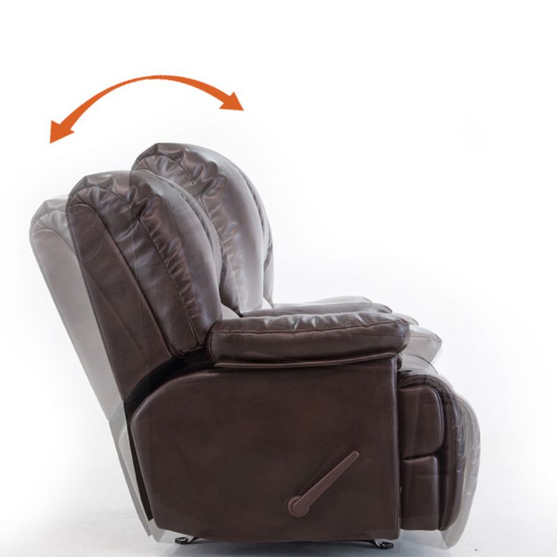 Contemporary Cotton Reclining Chair Solid Color Chair with Independent Foot