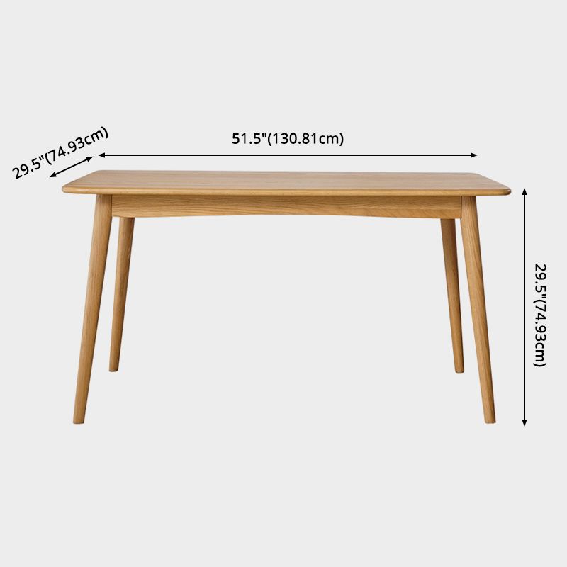 Rechteck zeitgenössische Massivholz Esszimmer Set mit 4 Beintisch Esstisch Sets
