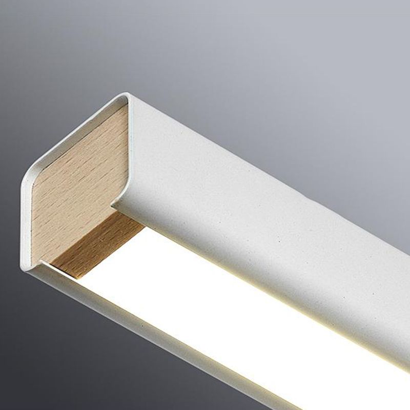 Lámpara de 1 cabeza de lámpara de la isla de metal moderna lámpara colgante de 1 cabeza lineal con sombra acrílica