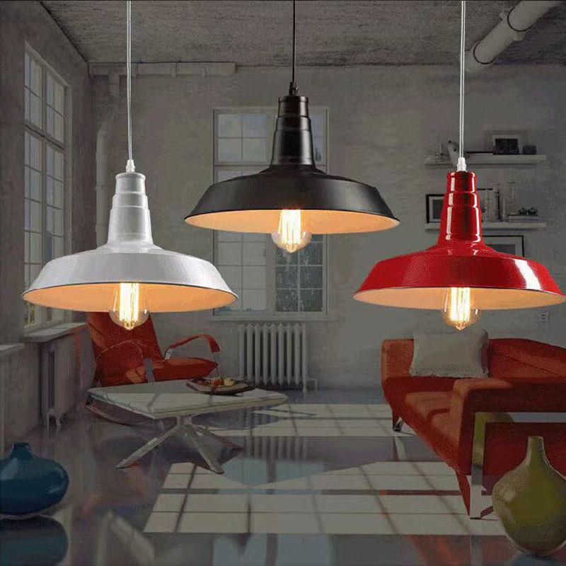 Metal Hanging Ceiling Light Industrial-Style Pendant Lighting Fixture