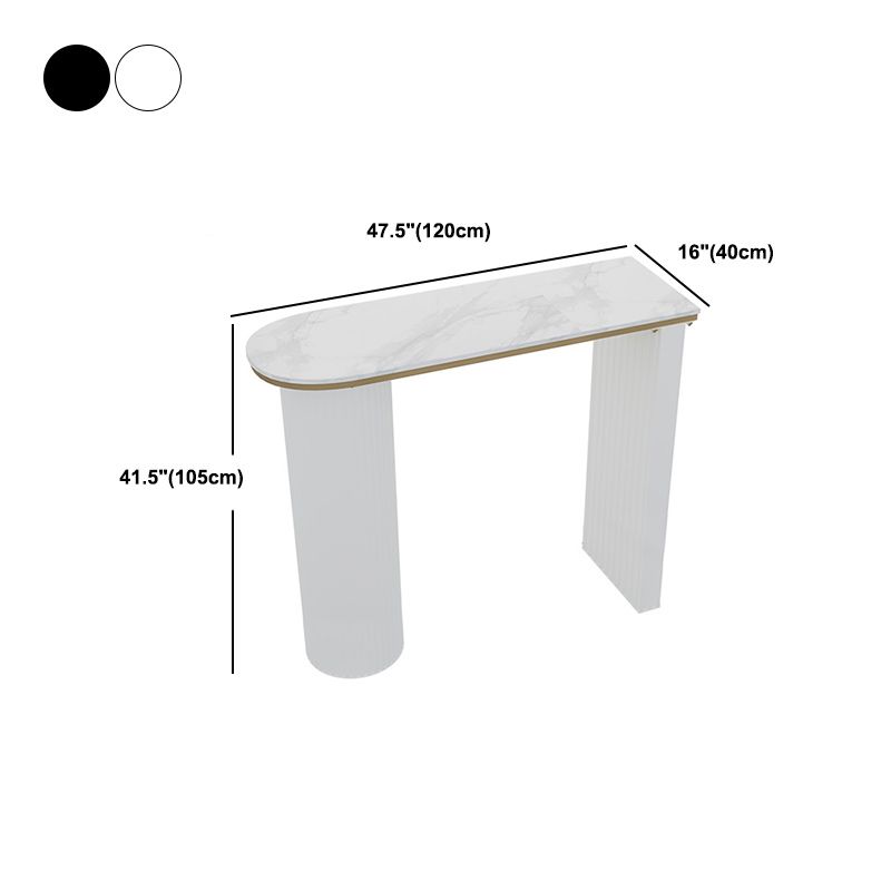 1/2/5 Pieces Modern Pub Table Set Irregular Shape Sintered Stone Top Counter Table Set