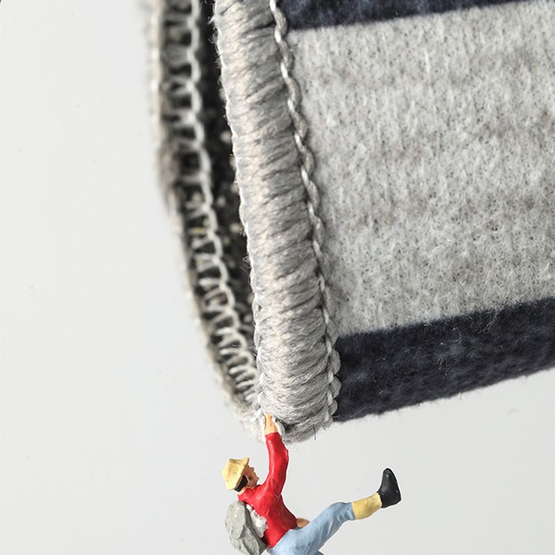 Brown Living Room Area Carpet Geometric Pattern Polyester Area Rug Stain Resistant Rug