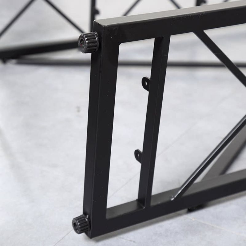 Industrial Style Etagere Bookshelf Open Shelf Bookcase with Rectangular Shelves