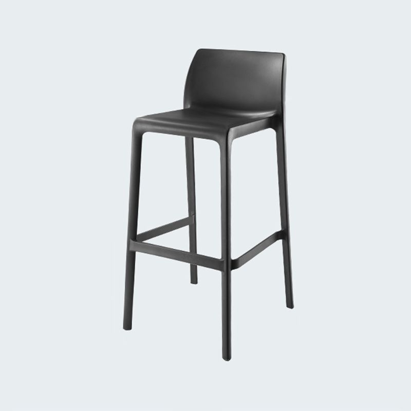 Modern Style Bar-stool Plastic Counter Bar Stool for Kitchen Bar with Plastic Legs