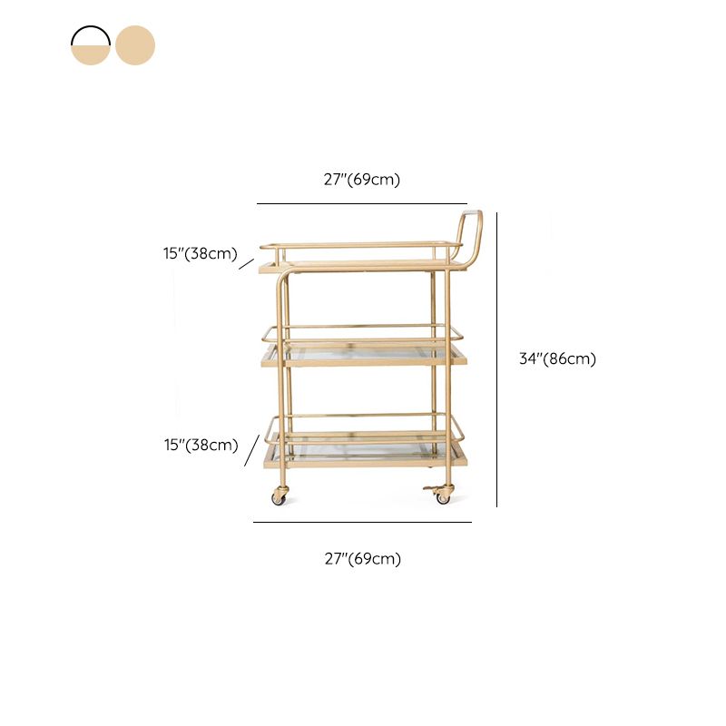 Home Dining Prep Table Modern Rectangular Prep Table with Casters