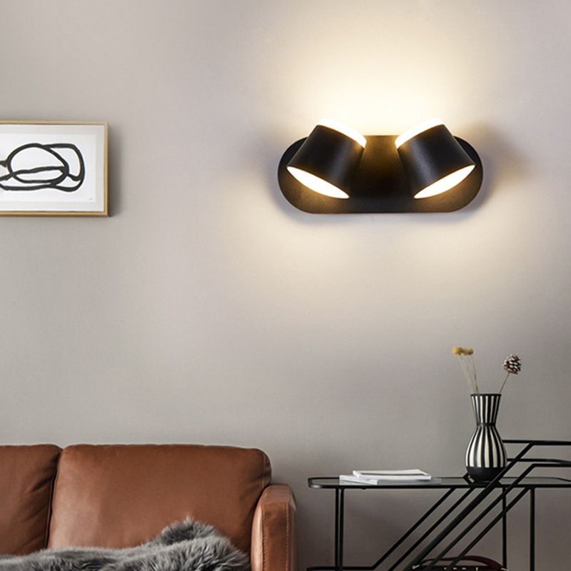 Modern Minimalist Style Cone Wall Lighting Fixtures Aluminum Wall Sconces for Living Room