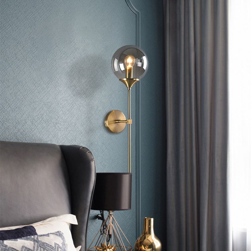1 luminaire luminaire mural en verre lumineux moderne lumières suspendues murales mondiales pour chambre à coucher