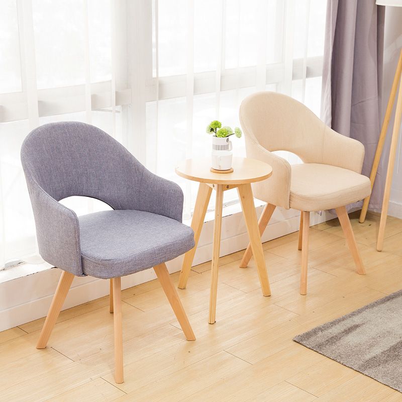 Chaises de salle à manger en bois modernes, fauteuils latéraux à dossier ouvert pour la cuisine