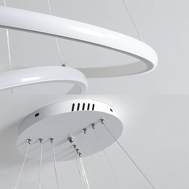 Semplicità ultra-moderna a led orbicolare lampada lampada a sospensione metallica luce a sospensione per ristorante