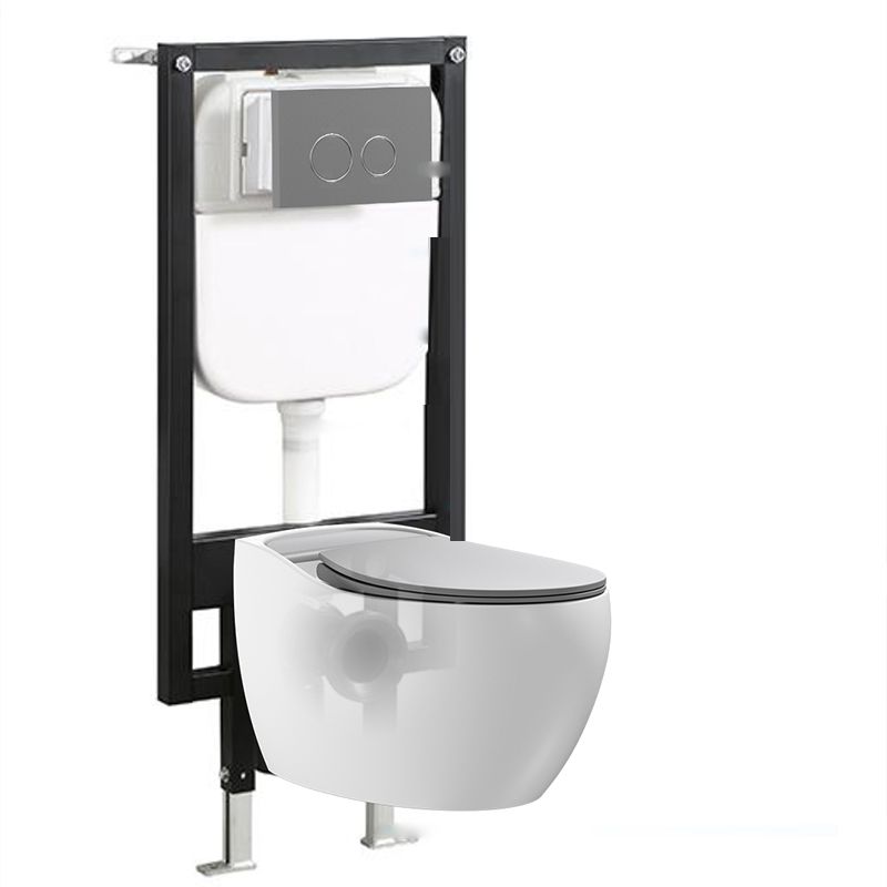 Wall Mount Modern Flush Toilet Porcelain Single Flush Toilet