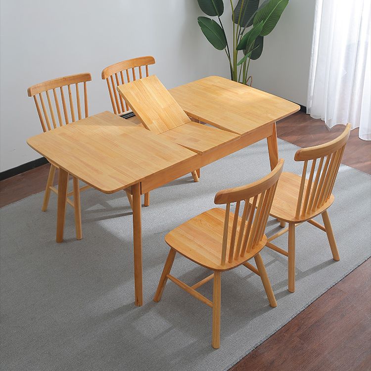 Moderner Stil eines Esstischs Rechteck fester Holz-Tropfen-Blatt-Tisch mit 4 Beinen