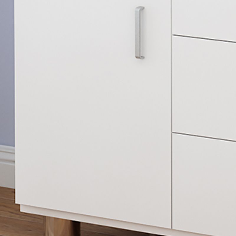 Contemporary Wood Accent Cabinet with Drawer Rectangle Side Cabinet