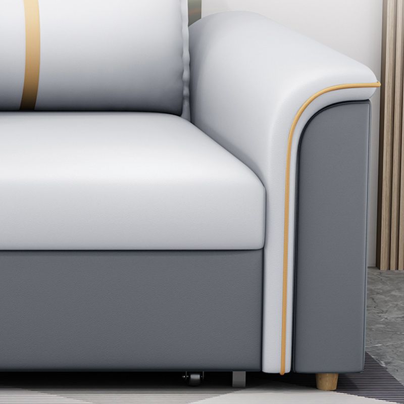 31"W Contemporary Sofa Bed Cushion Back Sleeper Sofa with Storage
