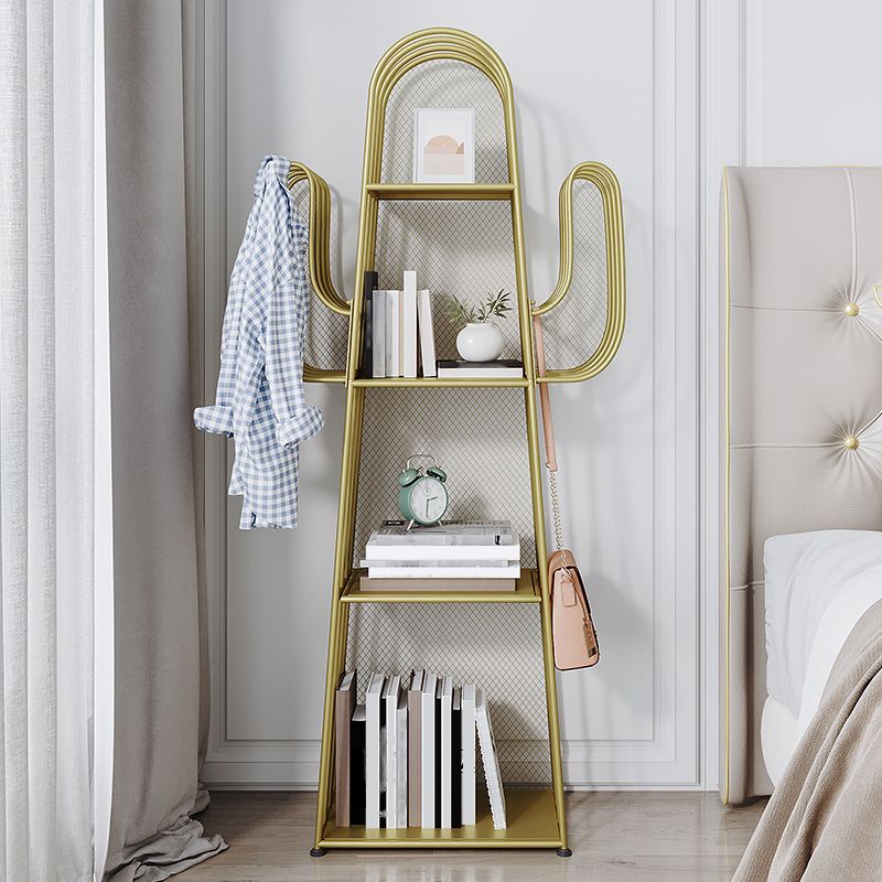 Libreria in stile scandinavo in metallo chiuso per la casa