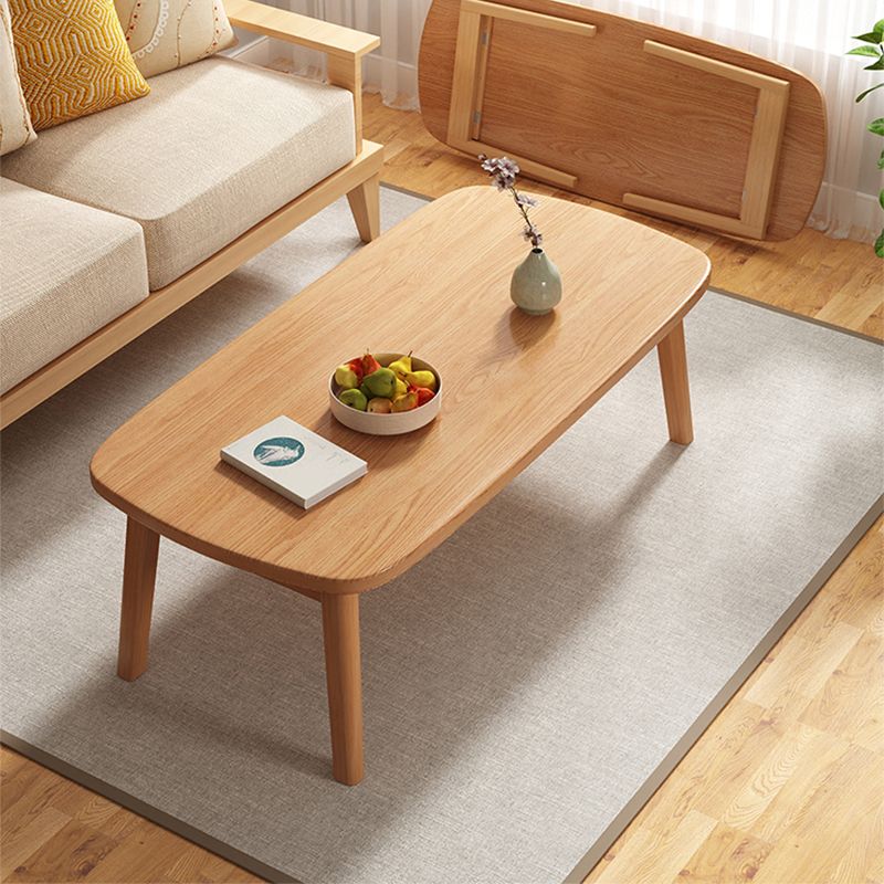 21" Wide Contemporary Coffee Table 4 Legs Single Coffee Cocktail Table