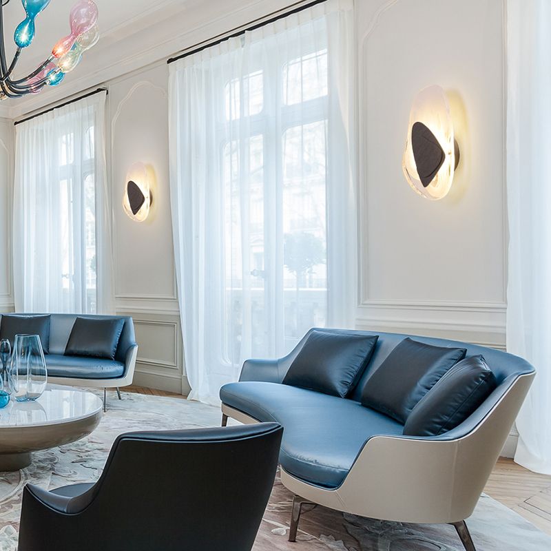 Crystal Shade Wall Lighting Ideas Modern 1-Light Wall Lighting for Bedroom