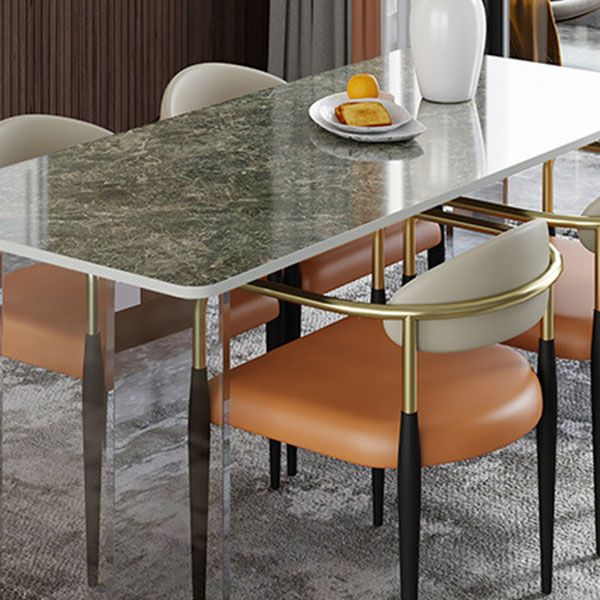 Modern 1/4/5/7 Pieces Dining Set Rectangle Stone Dining Table for Dining Room