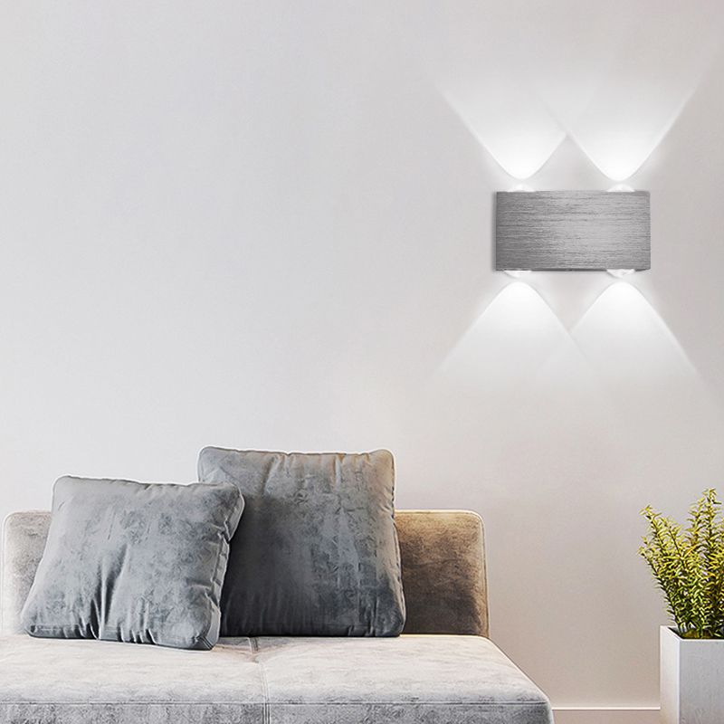 Multi Light Geometry Wall Sconce Modern Style Metal Wall Lighting for Bedroom