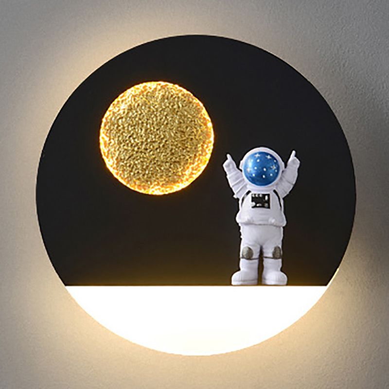 Modern Style Geometry Shape Wall Sconce Metal 1 Light Sconce Lighting for Bedroom