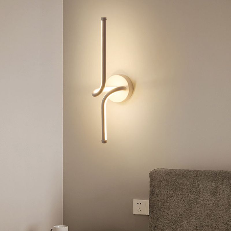 Strip Shape Wall Lamp LED Wall Mount Lamp with Acrylic Shade for Bedroom