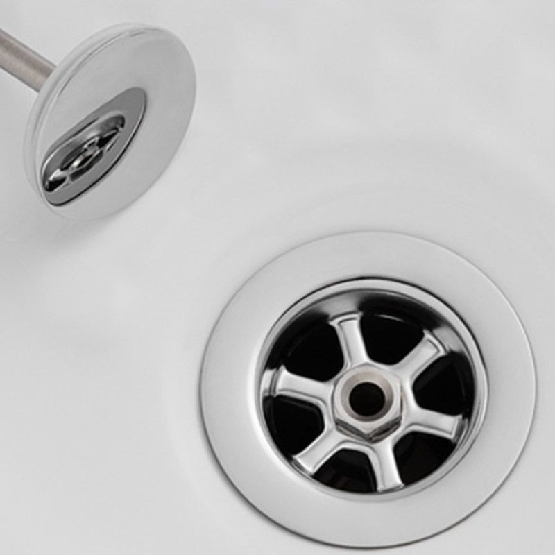 Modern Corner White Bathtub Acrylic Rectangle Back to Wall with Drain Bath Tub
