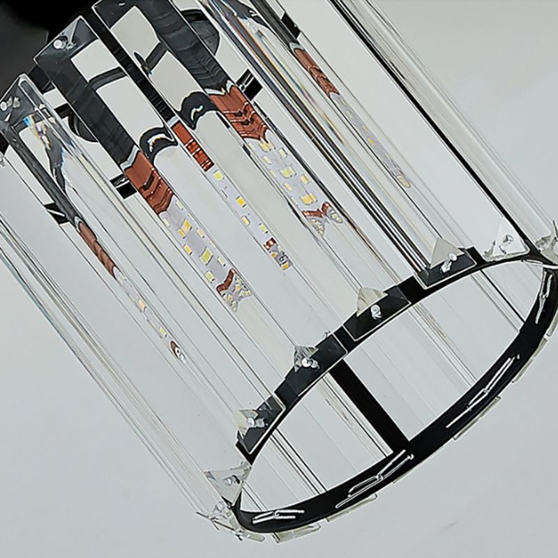 Geometric Ceiling Lamp Nordic Crystal Flush Mount Light Fixture for Bedroom