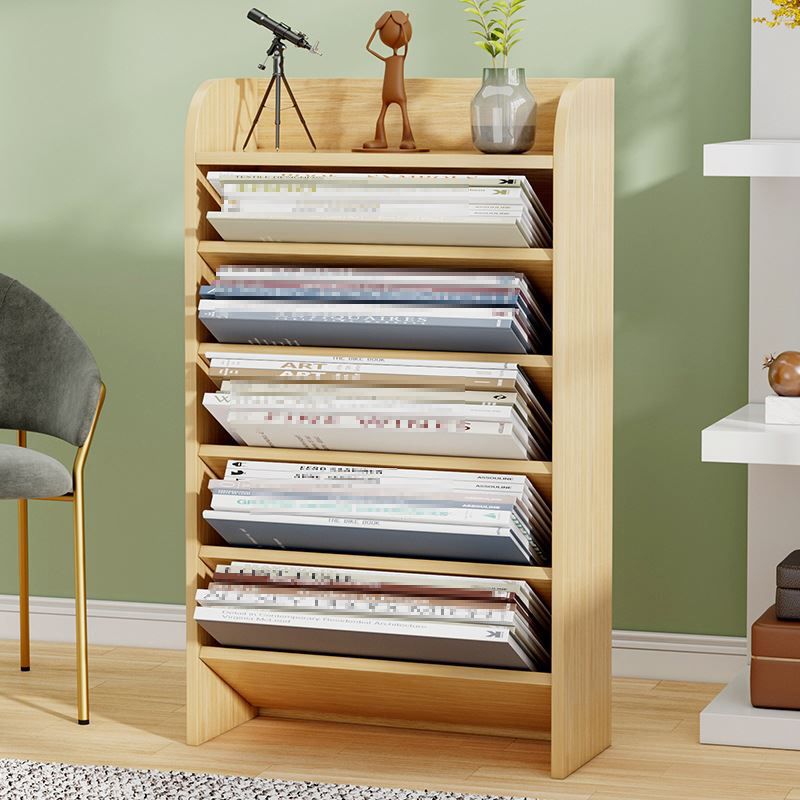 Libreria in legno fabbricato libreria verticale per classe, 15 "l x 3,9" w x 27,6 "h