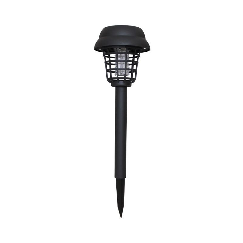 Hexagonal Palace Solar Lawn Lighting Art Decor Plastic Black LED Mosquito Repellent Light