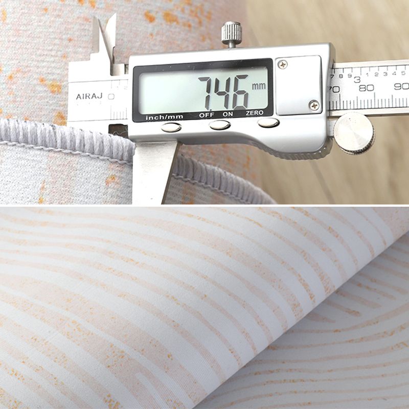 Apricot Tone Simple Area Rug Polyester Color Block Print Rug Non-Slip Backing Carpet for Living Room