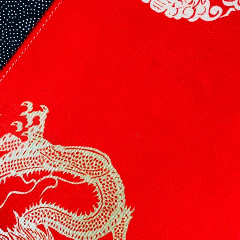 Red Modern Rug Polyester Christmas Indoor Rug Washable Rug for Home Decor