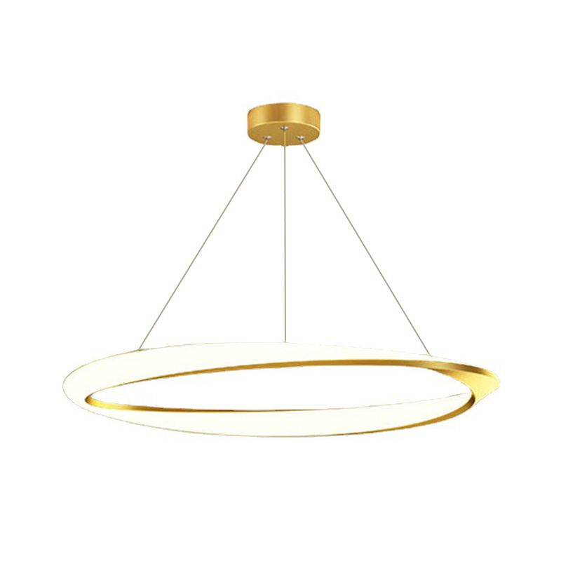 Lampada a led lineare alla moda moderna Lampada sospesa in ferro battuto a sospensione da interno con ombra acrilica