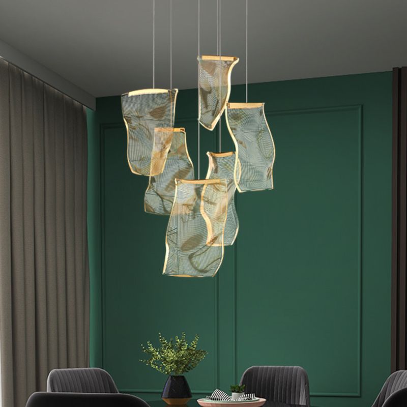 Papierhängendes Leuchten nordisch einfacher Acryldecke -Anhänger für Wohnzimmer