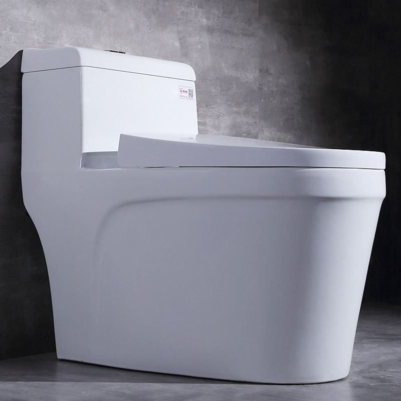 Modern Ceramic Toilet One Piece Flush Toilet with Toilet Seat