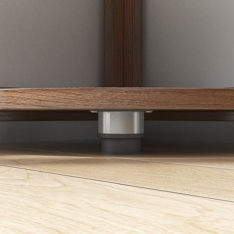 Modern Style Open Armoire Pine Wood Cabinet with Clothing Rod