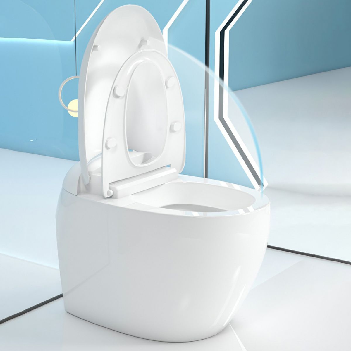 Modern Floor Mount Urine Toilet One Piece Toilet Bowl with Seat