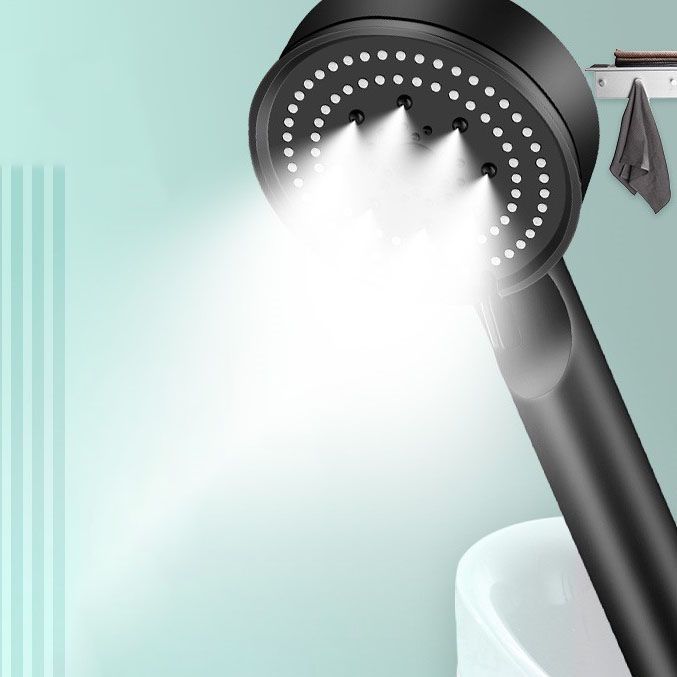 5 Sprays Round Shower Head Pressurized Scrub Hand-held Shower Head